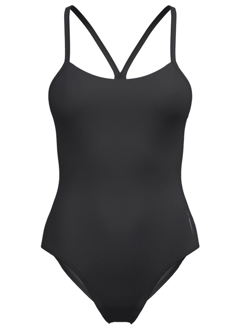 NWT - Speedo Women's Solid Racerback
One Piece Swimsuit - Anthracite Black